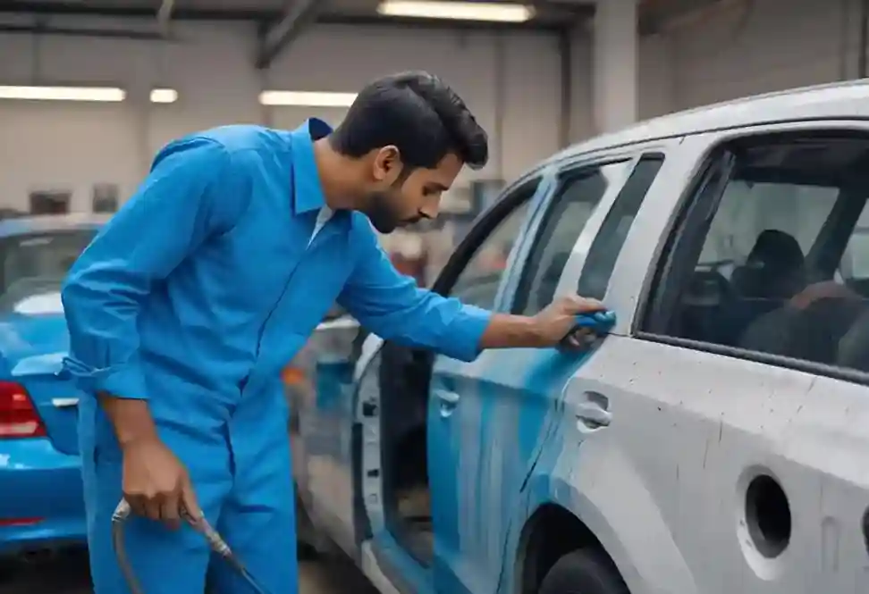 My FNG - Left Fender Paint Denting and Painting Service for the Left-hand Side Fender.