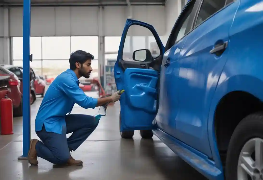 My FNG - Left Front Door Paint Denting and Painting Service for the Left-hand Side Front Door.